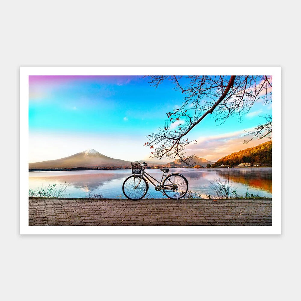 Bicycle Trip Collection - Bicycle by the Serene Lake - (單車漫遊系列-山景湖畔篇) - 1000pcs