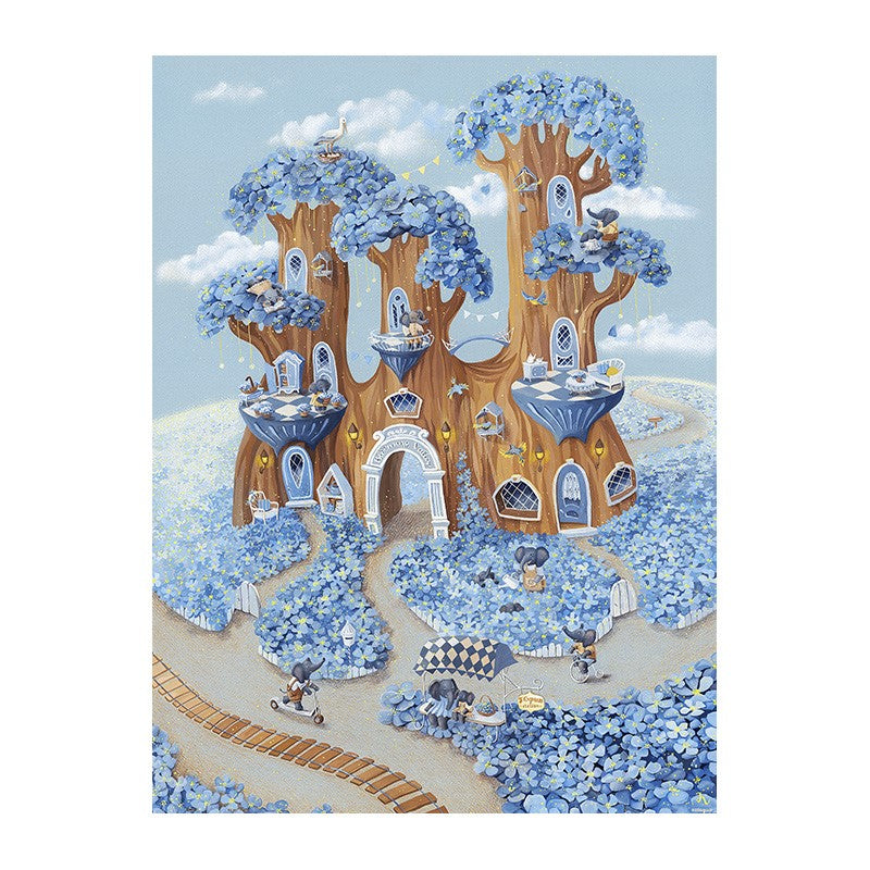 Julia Vaihicheva - Blooming Valley (藍色花谷) Touch Art - 1200pcs