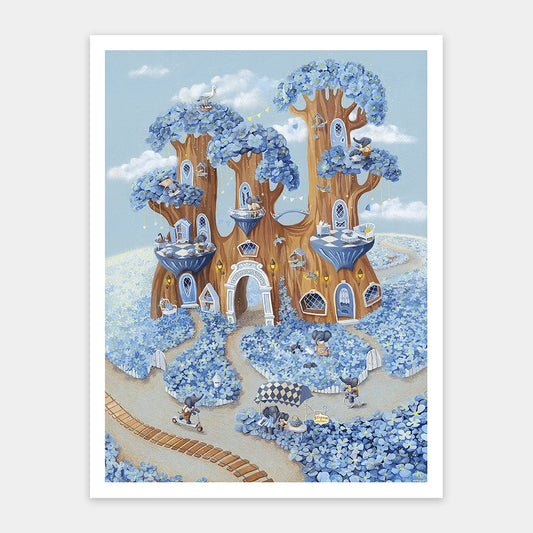 Julia Vaihicheva - Blooming Valley (藍色花谷) Touch Art - 1200pcs