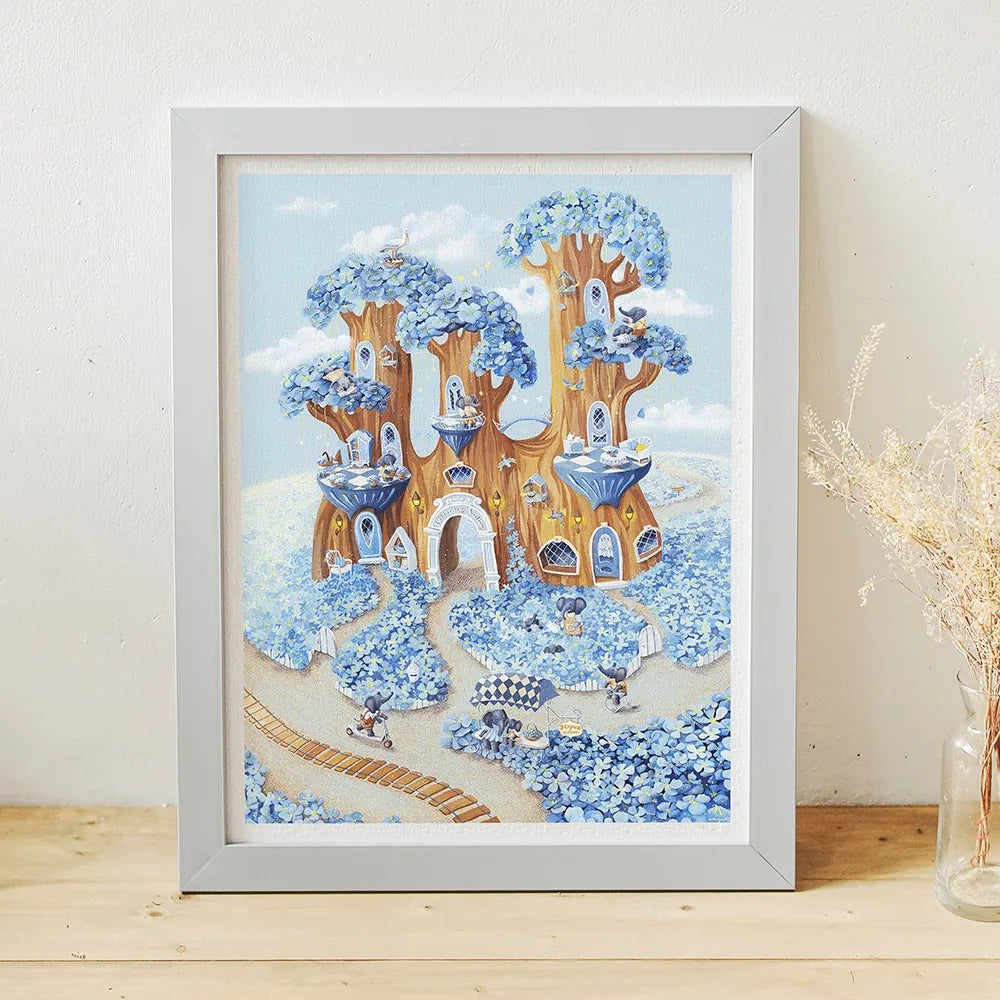 Julia Vaihicheva - Blooming Valley (藍色花谷) Touch Art - 1200pcs