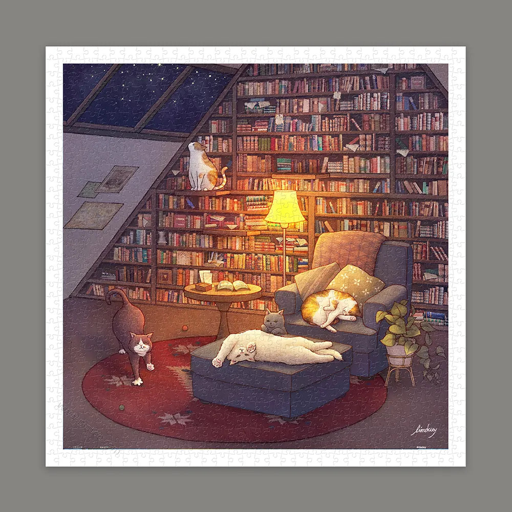 Limduey - Library - Limduey - 夜晚的圖書室 - 900pcs