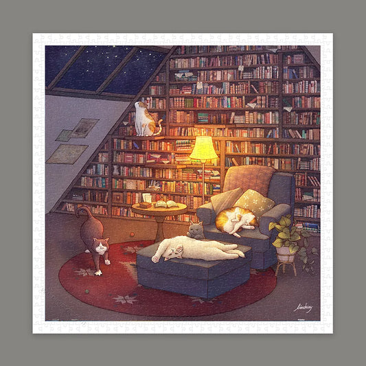 Limduey - Library - Limduey - 夜晚的圖書室 - 900pcs