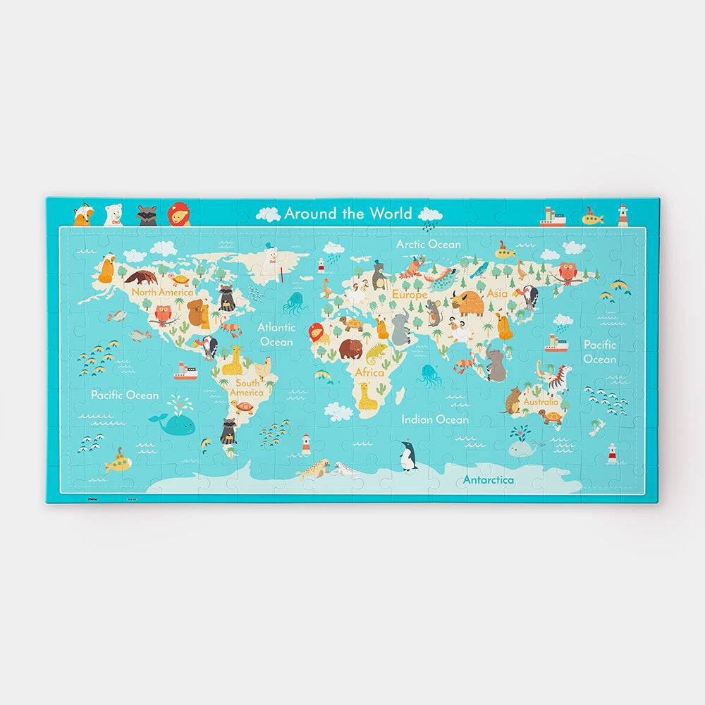 Animal World Map - 128pcs